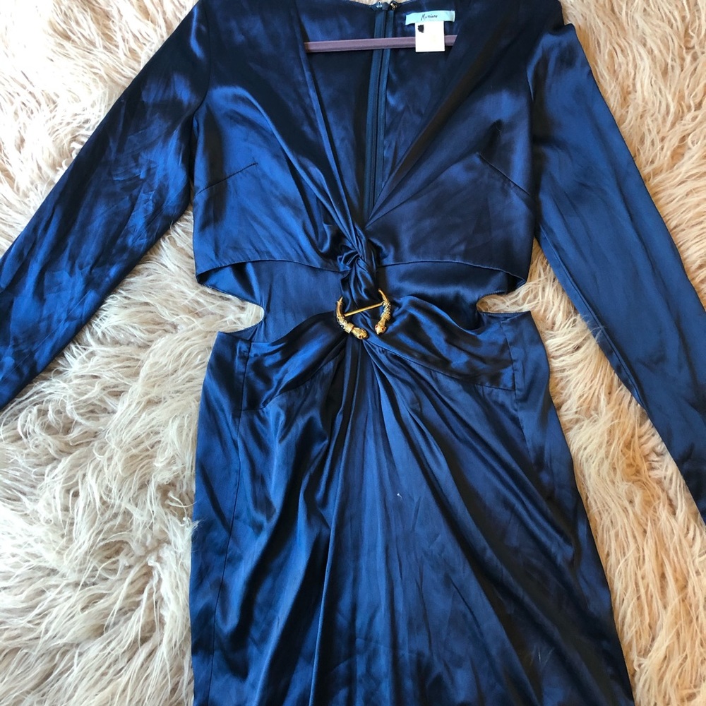 Sexy party dress with open sides.